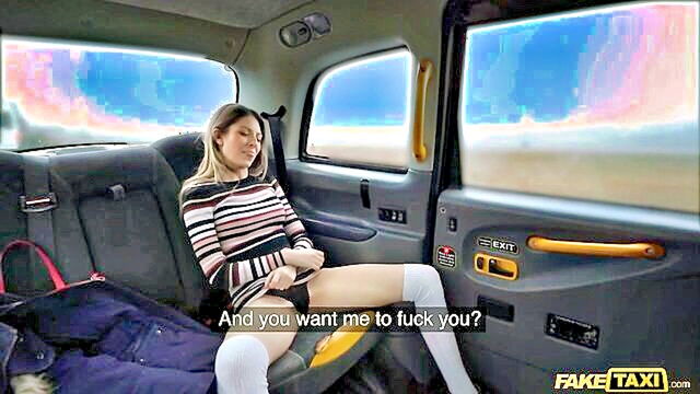Rebecca Volpetti - amateur rebecca volpetti gives a blowjob in a taxi Fakehub, FakeTaxi