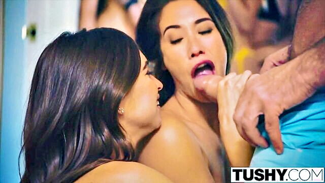fucked in the ass, in the ass, get fucked - two fortunate females have anal sex 1152