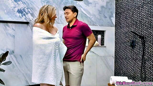 stepmom, family porn, stepson - cory chase and her stepson maxs intense pleasure during a forbidden encounter