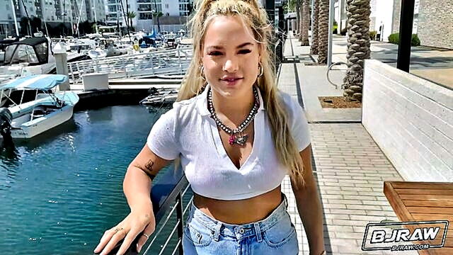rimming, blonde, blowjob - mimi whites inked artwork revealed through oral pleasure