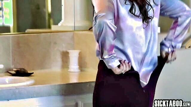 teen stepdaughter, lesbian milf, big ass - mature lesbian stepmom engages in sexual activity with a young redhead stepdaughter named madi collins both possessing large buttocks