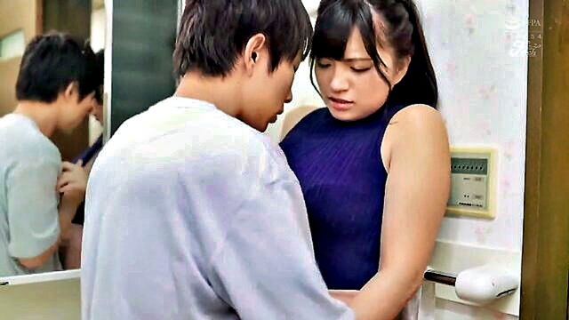 stepsister, stepbrother, big booty - naughty japanese stepsister neo cant resist her well endowed stepbrother