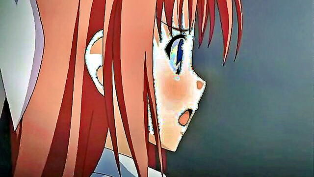 hentai, facial cum, facial cumshot - see the playful girl in this anime get covered in cum after having sex with many men