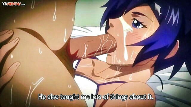 masturbate, blowjob, teen - an animated japanese beauty with large breasts experiences intense penetration in her tight vagina
