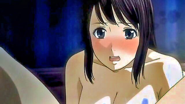 brunette cartoon girl receives a steamy blowjob in animated porn : Titanime