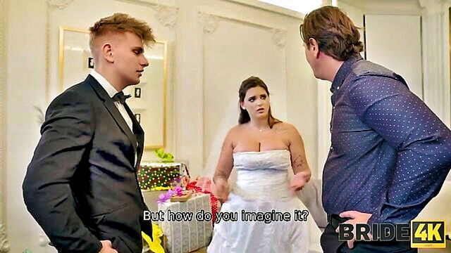 big cock, big ass, big dick - view the untamed wedding reception as the groom with a large penis penetrates the bride from behind in part 4