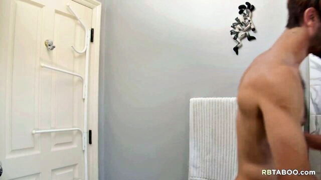 Donte Thick, Will Braun - steamy bathroom encounter of stepbrother and donte thick indulging in intense anal action Next Door Studios