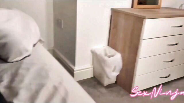lying, into, slit - the sultry stepmom welcomes the skilled penetration of the sex ninja in her receptive entrance