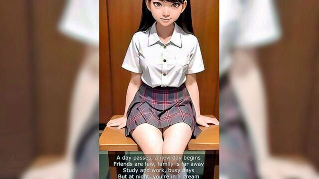 mature man passionately makes love to 18 year old japanese student in uncensored animated sexual content : AI_Fantasy_Porn