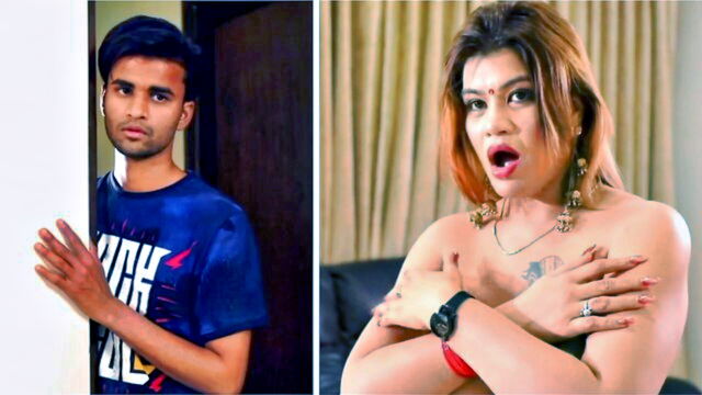 deepthroat, uncut, desi hindi - busty indian mom gets vigorously fucked and covered in cum