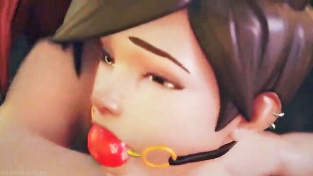 anime, kink, adult toys - brigitte x reigns supreme in a kinky 3d hentai showdown with tracer