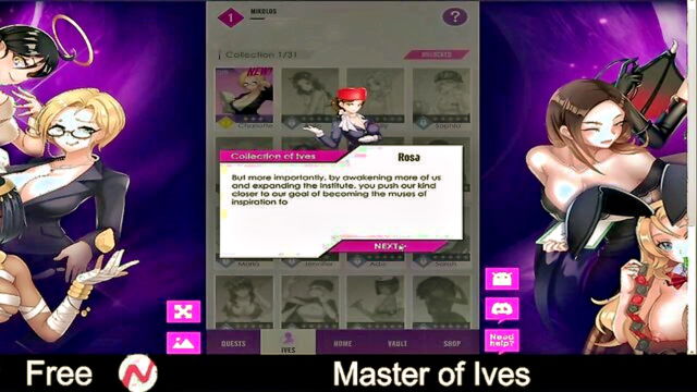 hentai, fantasy, cute - prepare for an erotic adventure with ives a free browser game on nutaku offering a harem of fantasy puzzles featuring voluptuous bosoms in a casual setting