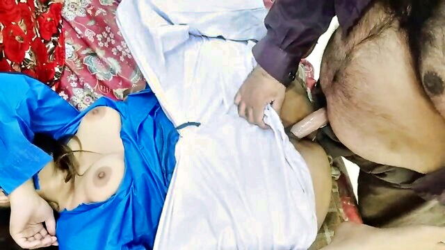 college girl, desi school, indian - sobia nasir and step daughter in steamy encounter with playful step dad