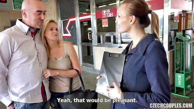 czech mature woman and her busty blonde friend engage in intense group sexual encounter : Czech AV