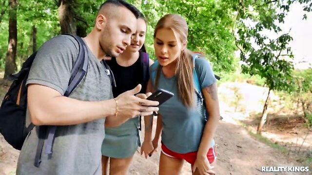 Raul Costa, Zlata Shine, Samantha Sparkle - samantha and zlatas passionate outdoor encounter with muscular hunk raul Reality Kings