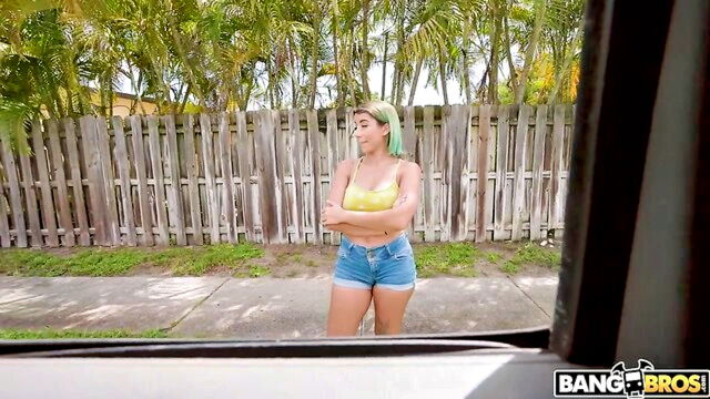 Damion Dayski, Roxie Sinner - damion dayski and roxie sinner in steamy doggystyle action on bang bus BangBros