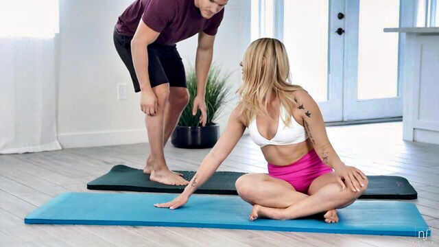 Codey Steele, Whitney OC - whitneys steamy one on one yoga session with a well endowed partner gets heated Nubile Films