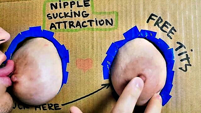 amateur couple enjoys homemade glory hole sex with nipple play : Nipplestock