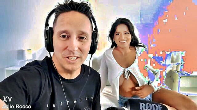 amy amor - amy loves big boobs and julio roccos hard cock in a steamy pov video