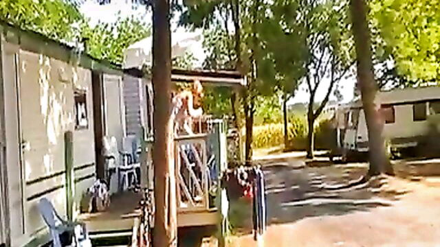 my sexy neighbor, sexy neighbor, my sex - big boobed neighbor caught in the act of spying on her desires