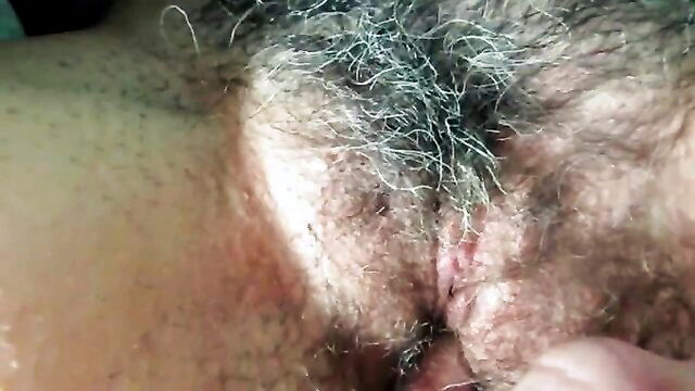 her pussy, hairy cunt, my wife - i love watching my wife get fingered especially her hairy and fat bits