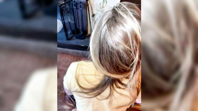 amateur pov blowjob, spitting, amateur facial - jess cromwell has a doggy style sex and a facial while she records it
