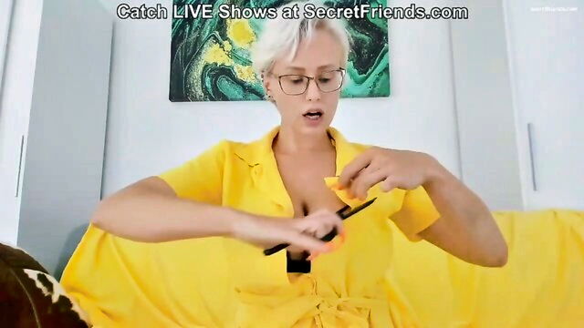 big tits, adult toys, big boobs - angel wickys self pleasure experience with ripped clothing and happy ending