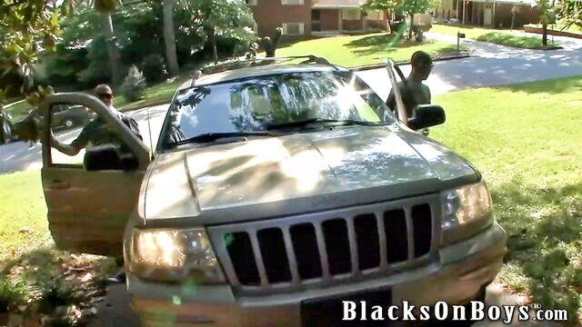 black, interracial, blacksonboys - austin dallas has rough anal sex with a black man with a big cock