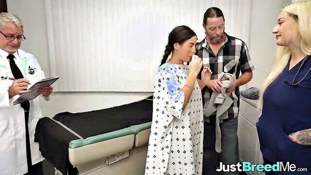 doctor seduces patient with a wild cowgirl ride on her juicy ass : Breed Me