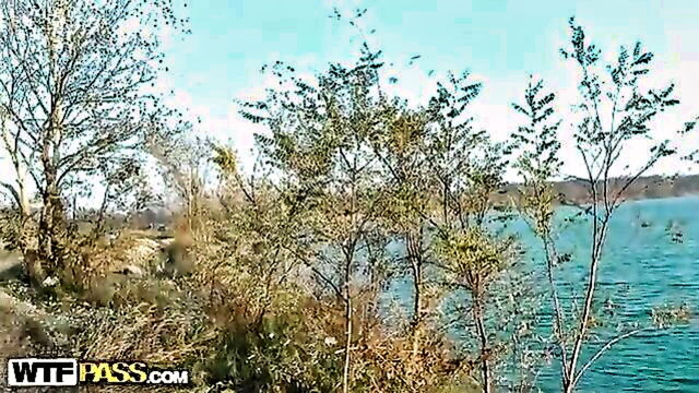 Barbie - barbie gives a blowjob near a lake in a hot video of 757 minutes Public Sex Adventures