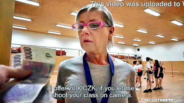 boys and girls schools in prague get naughty with a horny pe teacher : Czech AV