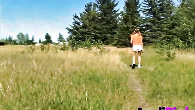 andi, in the woods, in the - andis wilderness adventure turns sensual