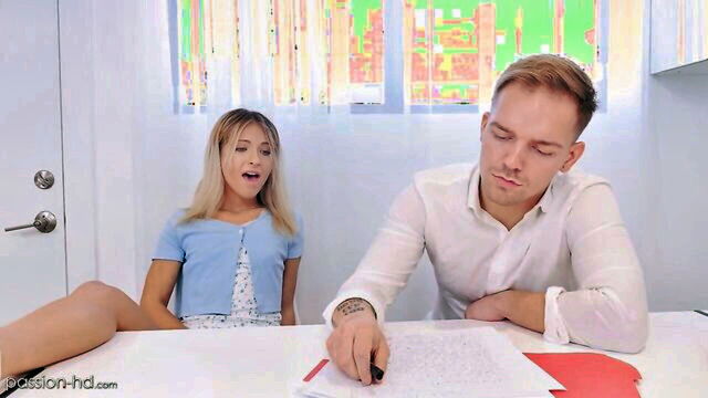 Joshua Lewis - college student in the middle of a exam pleasure gets more than she bargained for and wants more Passion Hd