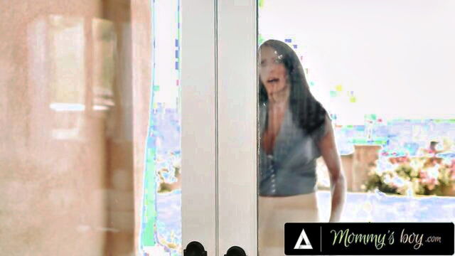 stepmom, milf, mommysboy - reagan foxx and her stepsister in a threesome with the stepson