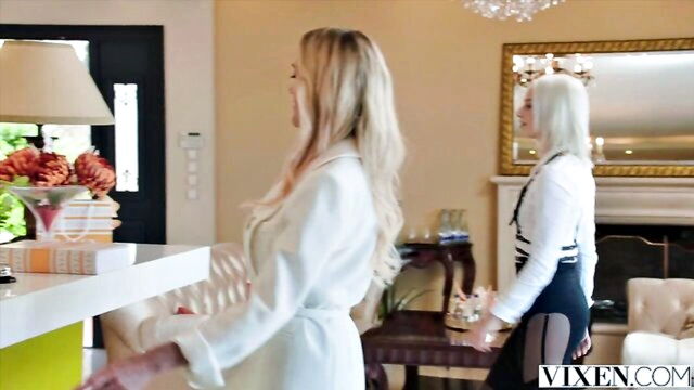 stunning, trio, lia - beautiful ladies vanessa and eve both seductively satisfy alberto in a three woman encounter