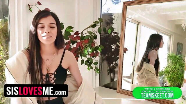 sis loves me, get naked, juicy tits - step sis loves me and a lucky guy seduces step son and puts his dick between her boobs