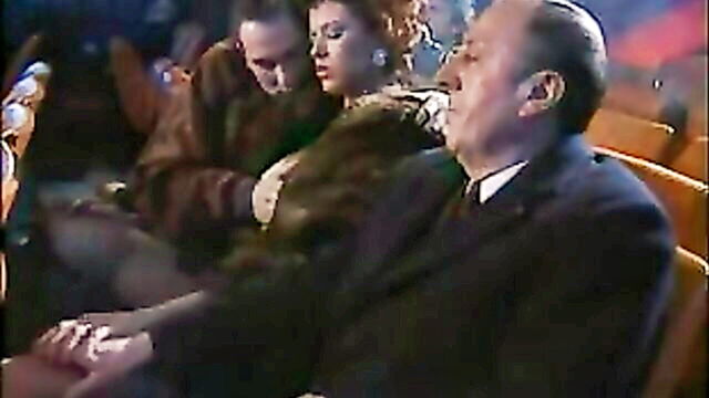 gangbang sex, mature amateur, amateur bitch - a mature woman gets gang banged in a movie theater and enjoys the experience