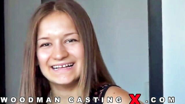 brunette, bigass, bigtits - adelle’s voluptuous rear end and brunette hair are hard to ignore in woodman’s casting couch scene