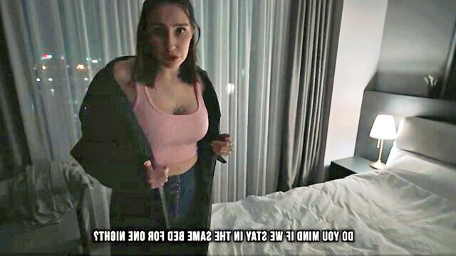 mom son, hot, sex - stepmother seduces stepson in law in law in hotel and receives a facial
