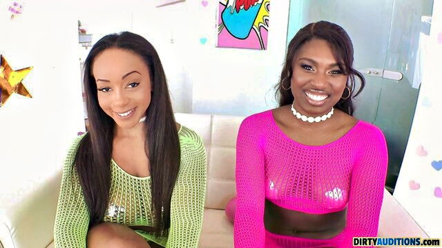Lily Starfire - dirty auditions with a hardcore pounding with lily starfire and tessa thomas
