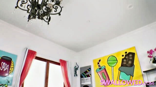 Nina Pink - nina pink deepthroating and spitting on your cock Swallowed