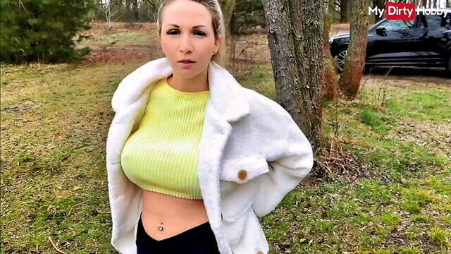 public anal, busty german, anal fuck - public anal sex with a beautiful german woman