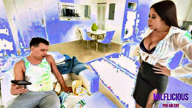 licking, pornstar, sexy - johnnys stepfamily seduces him in the wildest way in this intro of a porn video