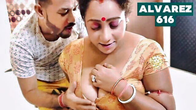 chubby, indian, bbw - step mother with self assured personality gets stone hard cock in hard core scene