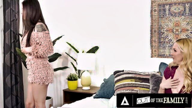 outofthefamily, reality, roleplay - hot young woman tries lesbian sex with her stepmother in this video