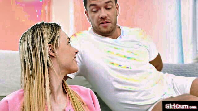 skye, in her, good slut - skye angel has facial in a rather sloppy manner