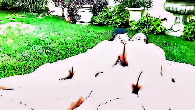 big cock, garden, domination - see these two well endowed black men have their way with a garden while also using a black girl’s mouth and vagina