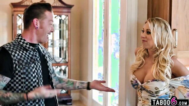 Katie Morgan - katie morgan the seductive stepmother has great sex with her stepdaughter’s partner
