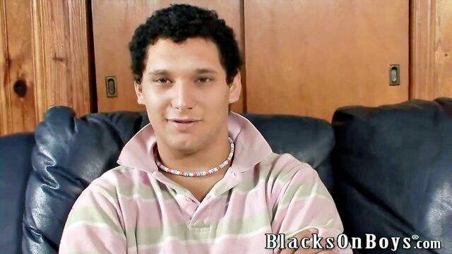 blacksonboys, interracial, big dick - sky smiths first experience with a big black cock hot anal sex and facial cumshots
