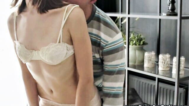 blinded, surprise, 3 way - three women and one man in a blindfolded erotic experience
